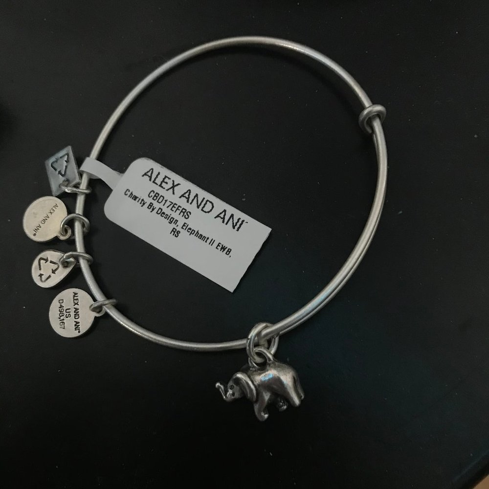 Alex and Ani Elephant Charm Bracelet